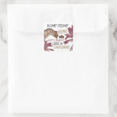 Sticker Carré Dino Eggs, Dinosaure pour enfants fête d'anniversa (Sac)