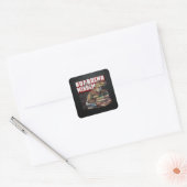 Sticker Carré Dino - Garantir Une Sagesse Sans Fin (Enveloppe)