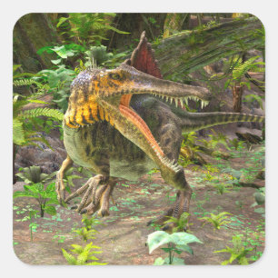 Sticker Carré Dinosaure Spinosaurus