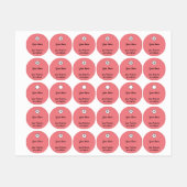 Sticker Carré d'invitation (Feuille)