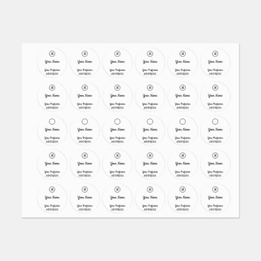 Sticker Carré d'invitation (Feuille)