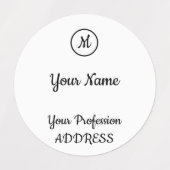 Sticker Carré d'invitation (Design 1)