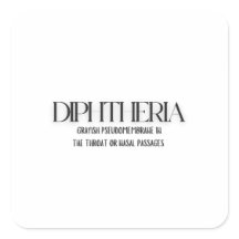 Diphtérie : Une représentation graphique