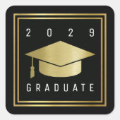 Sticker Carré diplômé (Devant)