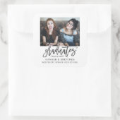 Sticker Carré Diplôme combiné avec photo (Sac)