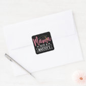 Sticker Carré Diplôme de Master Mama MBA Diplômée de Master (Enveloppe)