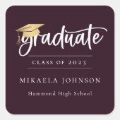 Sticker Carré Diplôme de script (Devant)