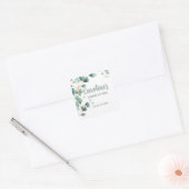 Sticker Carré Diplôme Eucalyptus Or (Enveloppe)