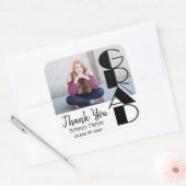 Sticker Carré Diplômé - Merci (Enveloppe)