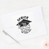 Sticker Carré Diplôme supérieur de volley-ball 2025 (Enveloppe)