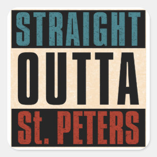 Sticker Carré Directement en périphérie de St. Peters Missouri M