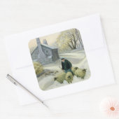 Sticker Carré Diriger le mouton (Enveloppe)