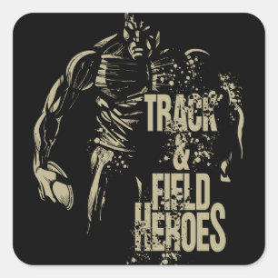 Sticker Carré discus heroes