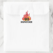 Sticker Carré Dispatcher d'urgence (Sac)