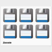 Sticker Carré Disque disquette (Feuille)