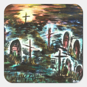 Sticker Carré Distant Light
