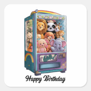 Sticker Carré distributeur de nounours