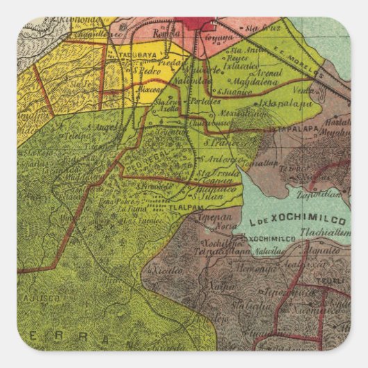 Sticker Carré Distrito Federal, Mexique 2 (Devant)