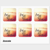 Sticker Carré Dites Oui Aux Nouvelles Aventures (Feuille)