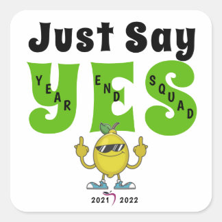 Sticker Carré Dites simplement Oui 2021-2022