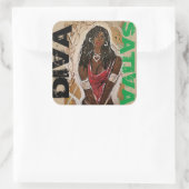 STICKER CARRÉ DIVA SATIVA (Sac)