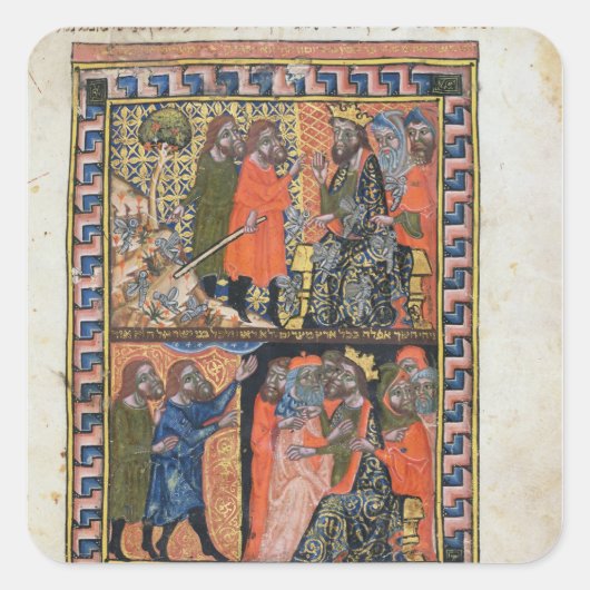 Sticker Carré Dix fléaux de l'Egypte TtoB; la peste de (Devant)