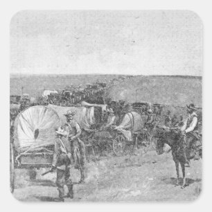 Sticker Carré Dix minutes avant la grande précipitation