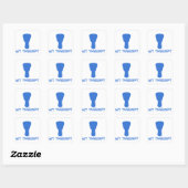 Sticker Carré Djembe mes conceptions de thérapie (Feuille)