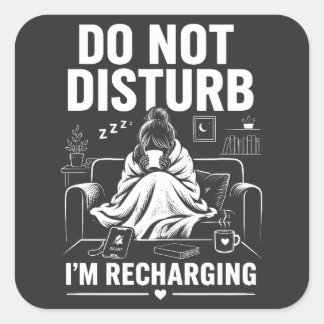 Sticker Carré Do Not Disturb Introvert Mode
