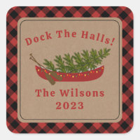 Dock Les Halls Canot Arbre de Noël Plaid