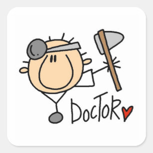 Sticker Carré Docteur
