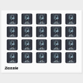 Sticker Carré Doe Patronus d'Anime Severus Snape (Feuille)