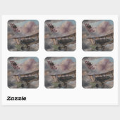 Sticker Carré Dogfight 1917 (Feuille)