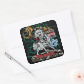 Sticker Carré DOGO ARGENTINO - Le chasseur - Roi des forêts (Enveloppe)