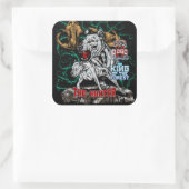 Sticker Carré DOGO ARGENTINO - Le chasseur - Roi des forêts (Sac)