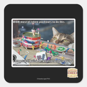 Sticker Carré Doit prendre des heures