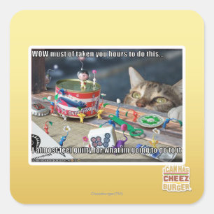 Sticker Carré Doit prendre des heures