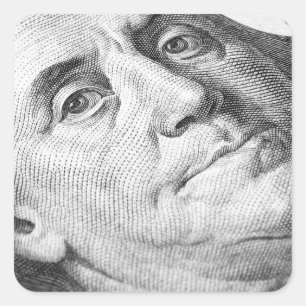 Sticker Carré Dollar américain