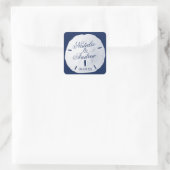Sticker Carré Dollar de sable bleu (Sac)