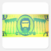 Sticker Carré Dollar des Cyclops d'Halloween (Devant)