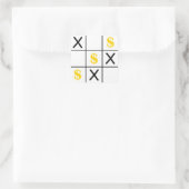Sticker Carré Dollar Tic Tac Toe (Sac)