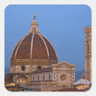 Sticker Carré Dôme de Père Noël Maria del Fiore au chaud