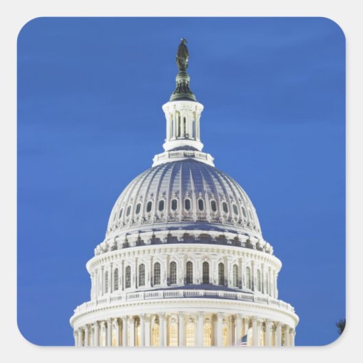 Sticker Carré Dôme du Capitol américain (Devant)