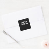 Sticker Carré Don de chien | Aimer une dalmate (Enveloppe)