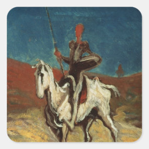 Sticker Carré Don Quichotte, vers 1865-1870