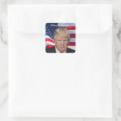 STICKER CARRÉ DONALD TRUMP (Sac)