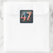 Sticker Carré Donald Trump (Sac)