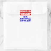 Sticker Carré Donald Trump est un bâton blanc honteux (Sac)