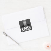 Sticker Carré Donald Trump FAKE PRÉSIDENT (Enveloppe)