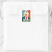 Sticker Carré Donald Trump NOPE — Anti-Trump 2016 - (Sac)
